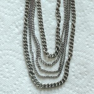 Vintage Coro five chain necklace